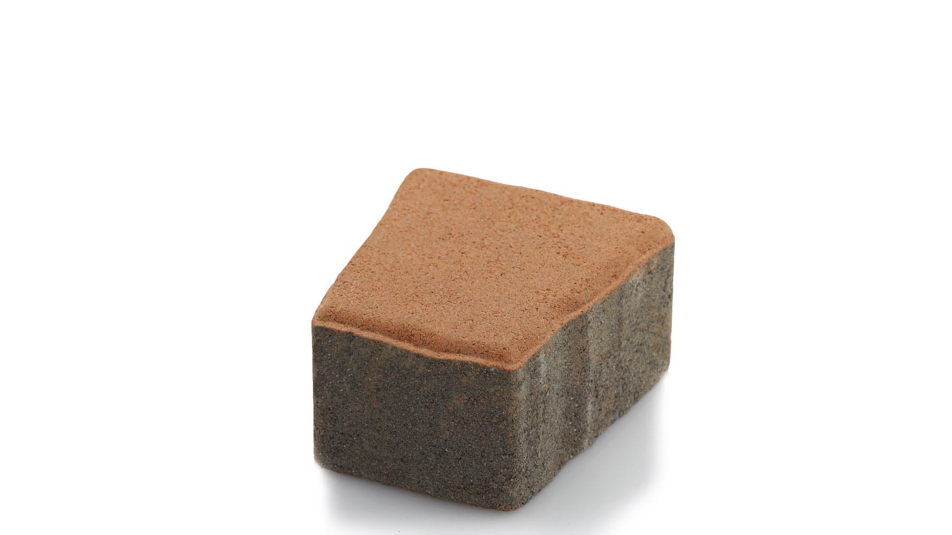 บล็อกปูพื้น เอสซีจี รุ่น คอบเบิ้ลสโตน TZ-1 ขนาด 12X11.18 X 6 ซม. สีมอคค่า บราวน์