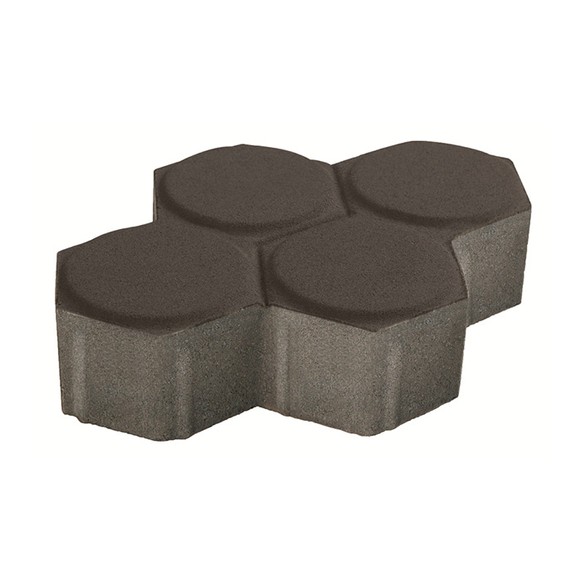 บล็อกปูพื้น เอสซีจี รุ่น Dywidag รวงผึ้ง ขนาด 18.8 x 23.4 x 6 ซม. สีดำ
