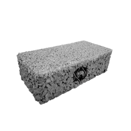 บล็อกปูพื้น เอสซีจี รุ่นพอรัสบล็อก บล็อกพรุน 10x20x6 ซม. สีเทา