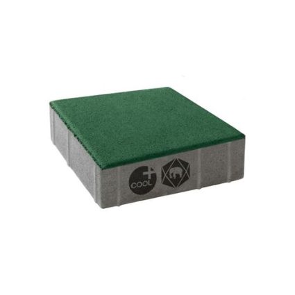 บล็อกปูพื้น เอสซีจี รุ่นศิลาเหลี่ยม คูลพลัส ขนาด 20 X 20 X 6 ซม. สีเขียว